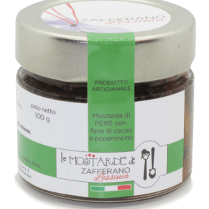 mostarda di pere con fave di cacao - 100g